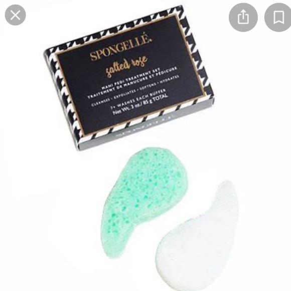 SPONGELLE SALTED ROSE MANI AND PEDI TREATMENT SET- Your Feet Will Thank You! - Picture 5 of 5